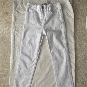 A&F kids high rise jegging. White 13-14